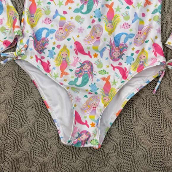 Flap Happy Colorful Mermaid Print Swimsuit ~ 8 - Picture 3 of 11